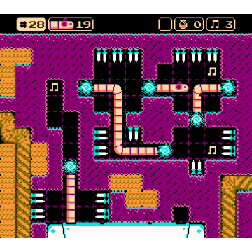Tapeworm Disco Puzzle (NES)