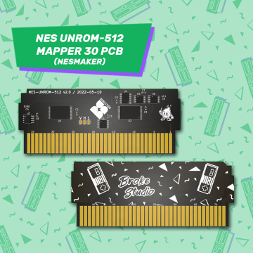 NES UNROM-512 / Mapper 30 PCB (NesMaker)